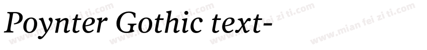 Poynter Gothic text字体转换